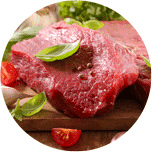 Fresh meat on a plate